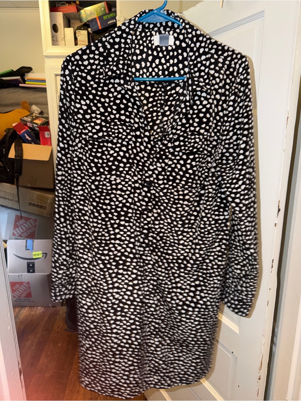 Old Navy Hearts All Over Button Down Dress